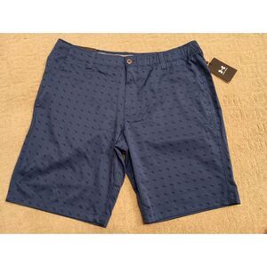 NWT Under Armour Shorts Men Size 40 Navy Match Play Deuces 11 inch inseam
